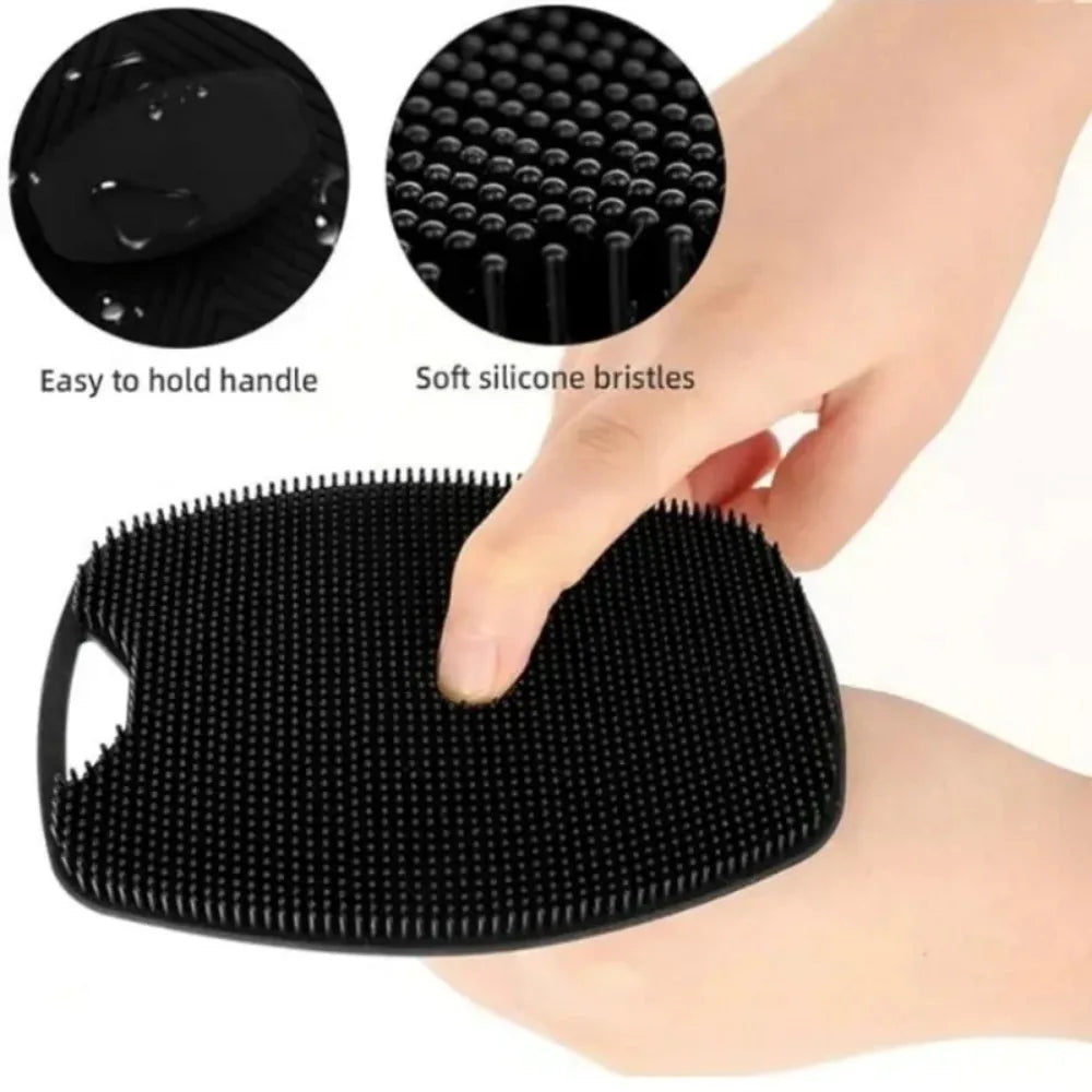 Soft Silicone Brush Manual Body Cleansing Scrubber