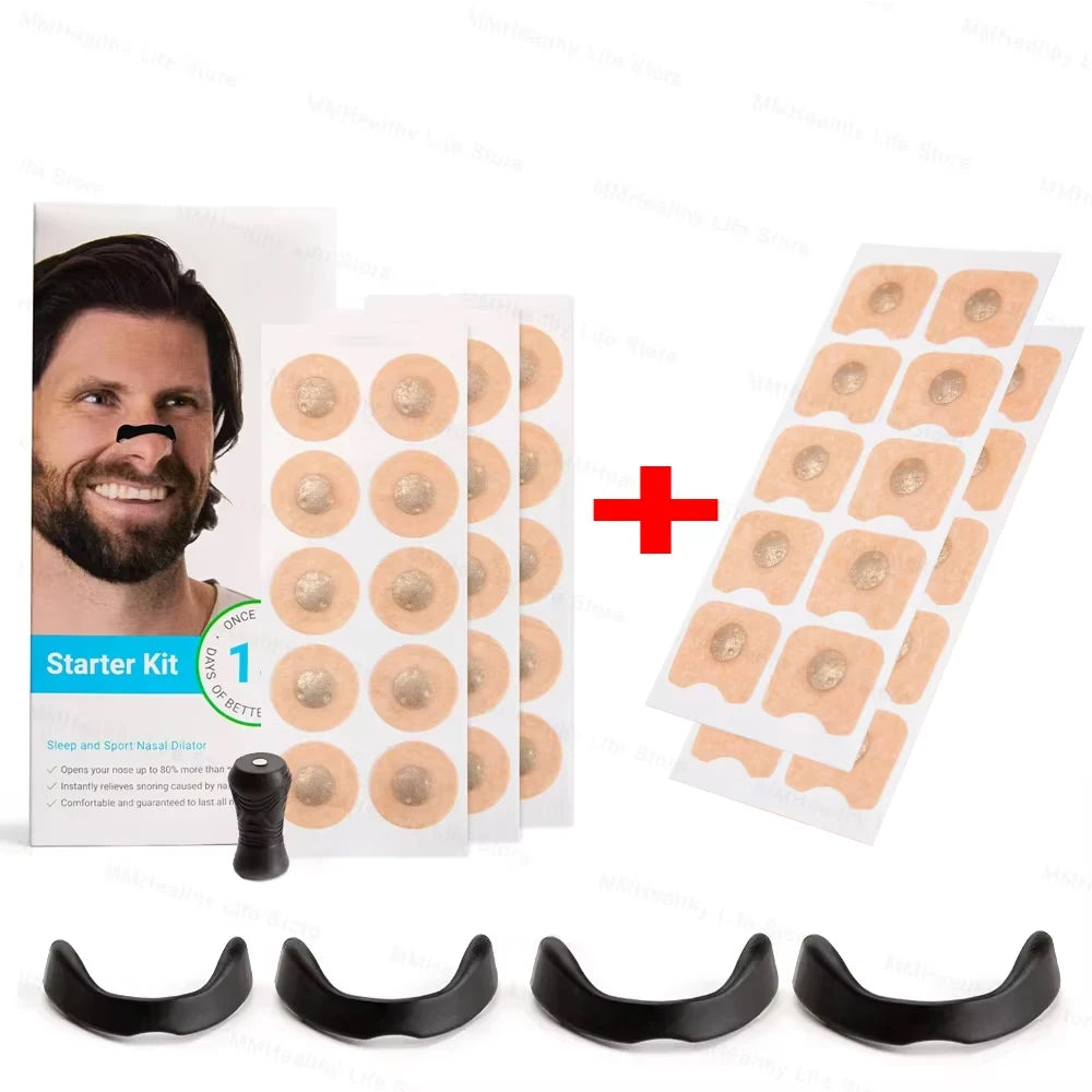 Magnetic Nasal Breathing Nose Dilators Starter Kit Nasal Strips Nasal Clip Anti Snoring Improve Sleeping Aid Preventing Snoring