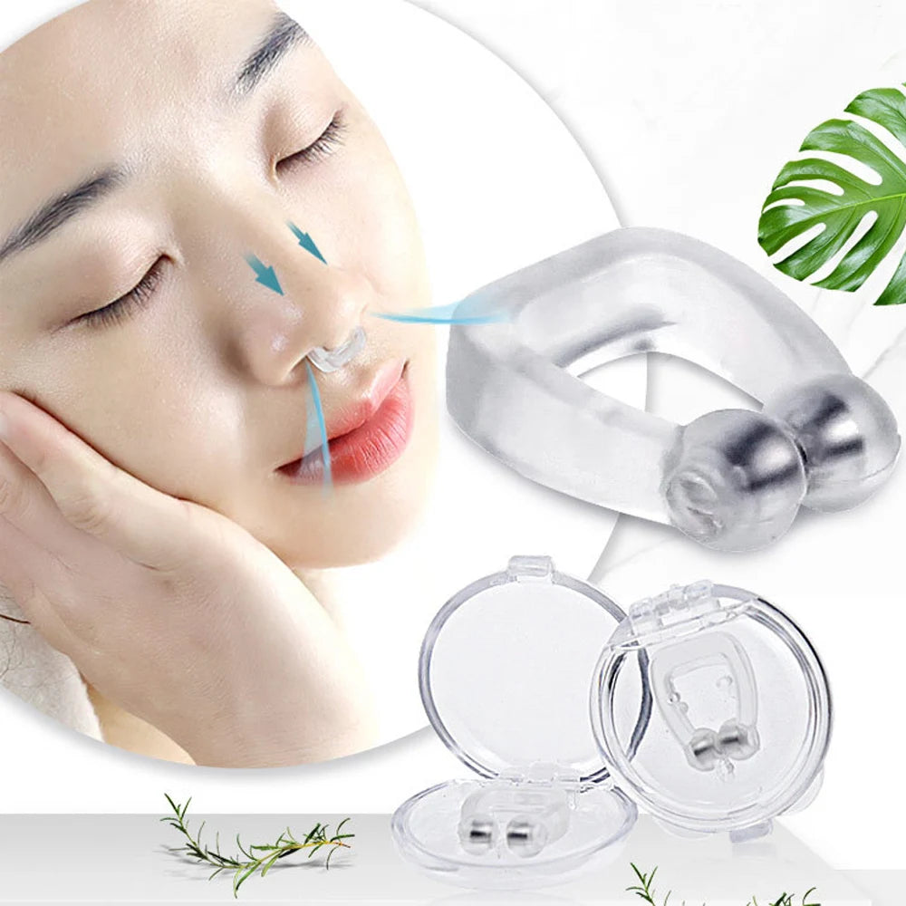 2/4 PCs Magnetic Anti Snoring Device