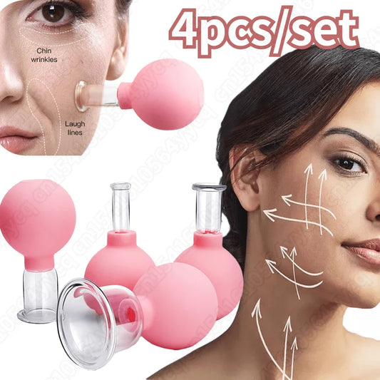 Vacuum Cupping Glass Jar Cellulite Massager For Face