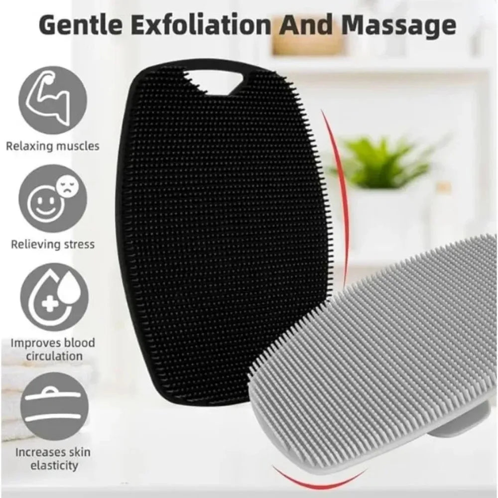 Soft Silicone Brush Manual Body Cleansing Scrubber