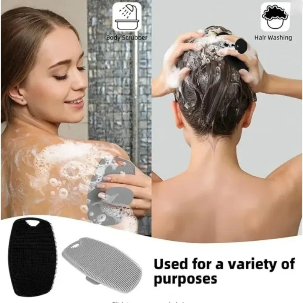 Soft Silicone Brush Manual Body Cleansing Scrubber