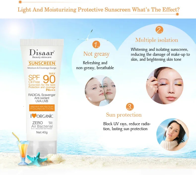 Facial Body Sun Cream Control Body Protector