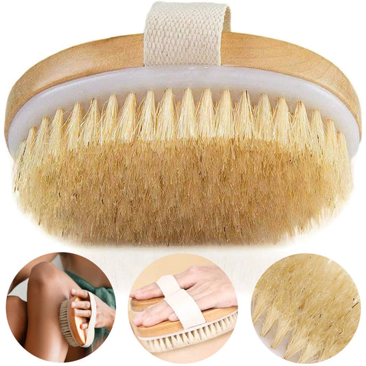 Wooden Body Massage Shower Brush