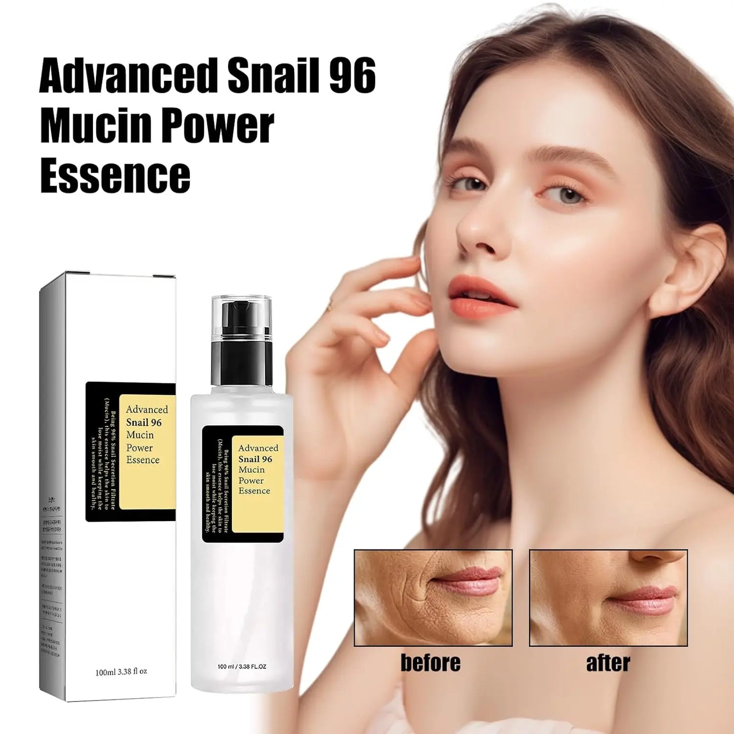 Snail Mucin 96% Power Repairing Essence For Dull And Damaged Skin, Anti-Aging